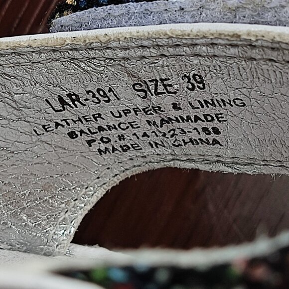 Alegria Lara Cathedral Slip-on wedge heel sandals with velcro straps Size 39 - Picture 11 of 16